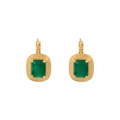Sun sleeper earrings - green