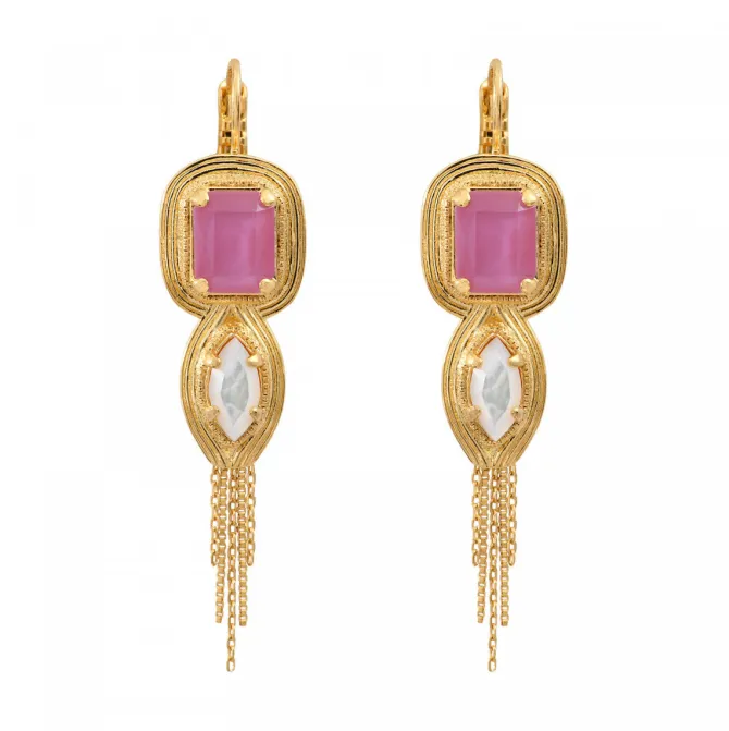 Sun sleeper earrings - roses