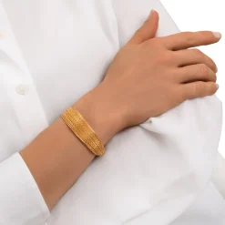 Tess bangle bracelet - gold