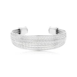 Tess bangle bracelet - silver