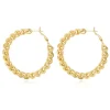 Tess hoop earrings - gold