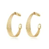 Tess large hoop earrings - gold
