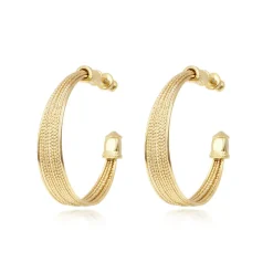 Tess large hoop earrings - gold