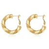 Tess small hoop earrings - gold