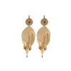 Toi&Moi sleeper earrings - gold