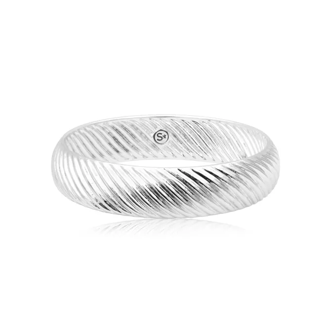 Zaza bangle bracelet - silver