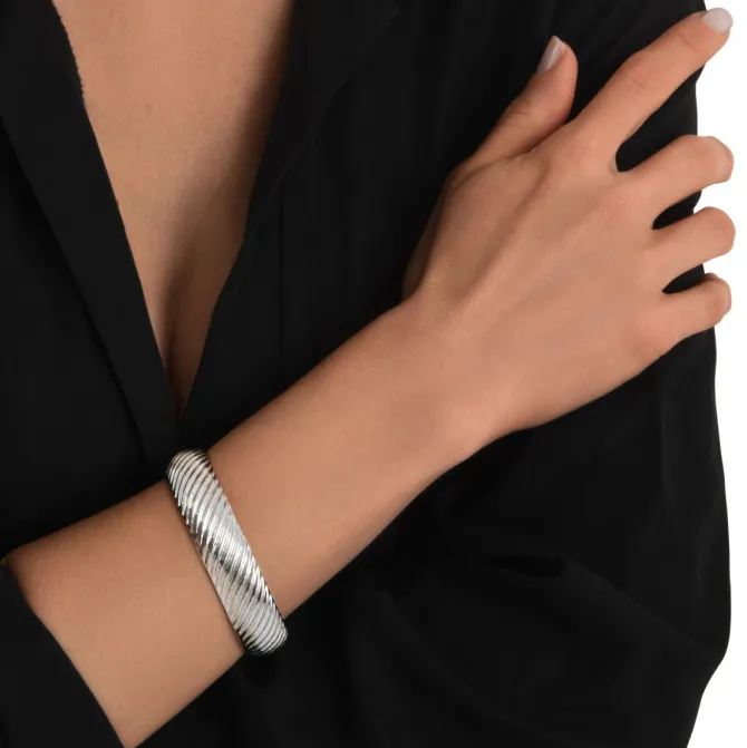 Zaza bangle bracelet - silver