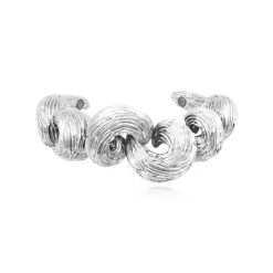 Zaza wide bangle bracelet - silver